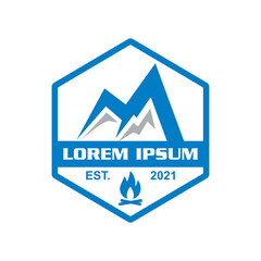 camping logo , adventure logo vector