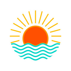 sunrise logo template