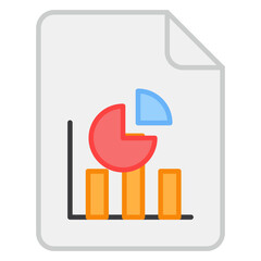 Modern design icon of business report