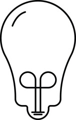 Bulb light vector icon. Lighting Electric lamp. Electricity, shine. Light Bulb icon vector