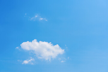Clear Blue sky and cloud for background and texture