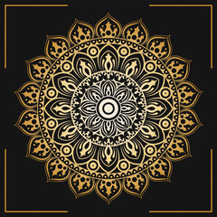 Luxury mandala background for decoration invitation, cards, wedding, logos, cover, brochure, flyer, banner. Arabic Islamic east style Mandala design