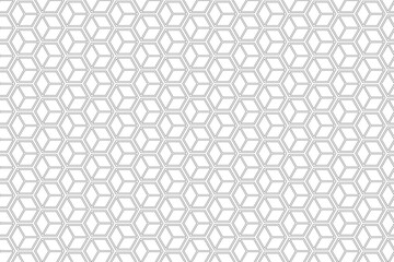 Fototapeta premium Geometric seamless pattern. Modern stylish texture with monochrome trellis. Repeating geometric hexagonal grid. Simple lattice graphic design