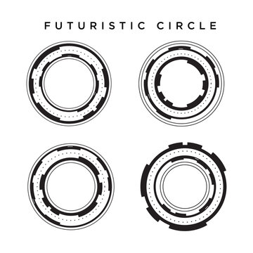 brush circle frame concept, modern and hand-drawn circle.
