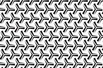 Geometric seamless pattern. Modern stylish texture with monochrome trellis. Repeating geometric hexagonal grid. Simple lattice graphic design