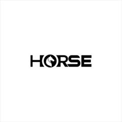Creative Horse Logo Design, Featuring Equestrian Silhouette and Stallion Symbol for Sports and Equestrian Clubs