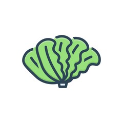 Color illustration icon for cos