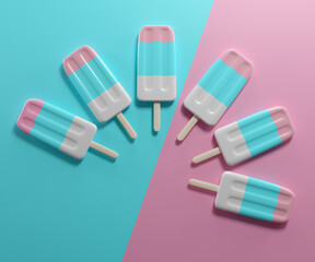 colorful popsicles