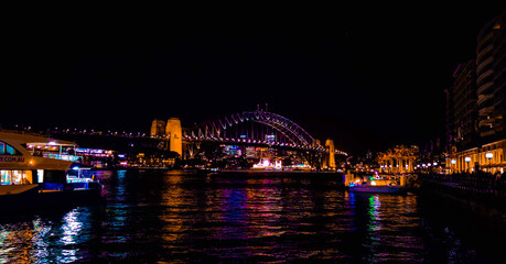 Obraz premium city harbour bridge