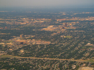 Aerial view of the downtown Oklahoma City