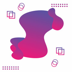 Liquid abstract background vector banner template for social media, web sites, web banner, and landing page