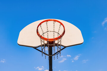 Close up shot of a Basketball court © Kit Leong