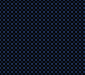 Blue Star Black background fabrics wallpaper pattern