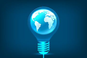 Idea innovation and inspiration concept.Hand holding illuminated light bulb, concept creativity, Inspiration of ideas for sustainable business development, brainstorm