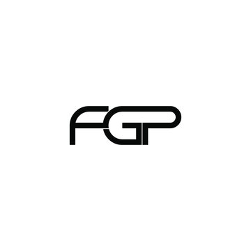 fgp letter initial monogram logo design