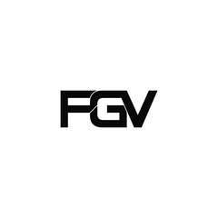 fgv initial letter monogram logo design