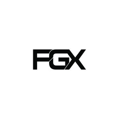 Obraz premium fgx initial letter monogram logo design