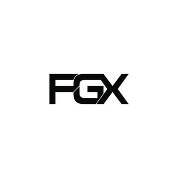 fgx initial letter monogram logo design