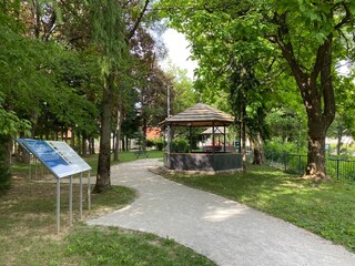 Scout Park over the canyon of the river Gornja Dobra - Ogulin, Croatia (Park izviđača nad kanjonom rijeke Gornje Dobre - Ogulin, Hrvatska)