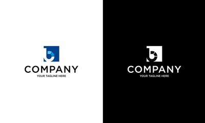 Creative illustration of modern Logo design for B sign holder.