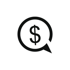 dollar icon in the chat bubble