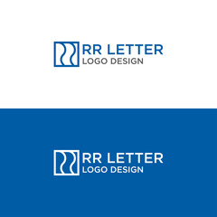 RR LETTER LOGO DESIGN VECTOR
