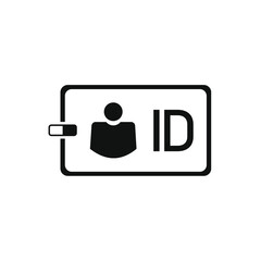 vector image of an ID card