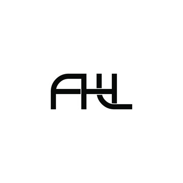 fhl initial letter monogram logo design