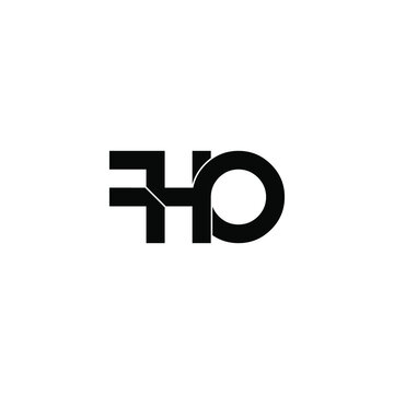 fho initial letter monogram logo design