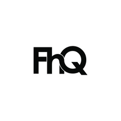 fhq initial letter monogram logo design