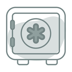 Safe Box Healthcare Medical, vector graphic Illustration Icon.