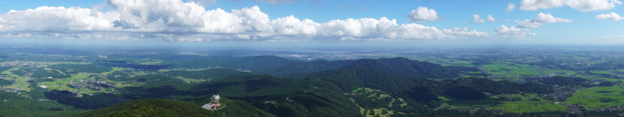 Naklejka premium 女体山山頂からの景色／【筑波山／日本百名山】茨城県