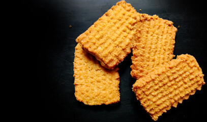 Atta biscuit, cookies, white flour biscuit - Indian cooking