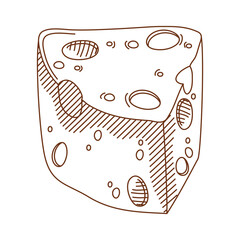 cheese portion sketch