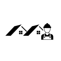 House Worker, Home repair icon isolated on white background