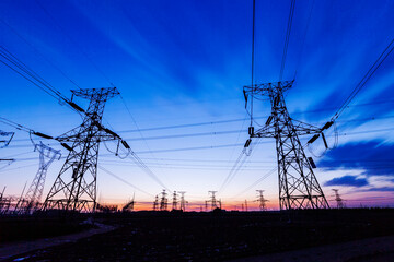 the pylon in the evening