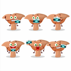 Photographer profession emoticon with niscalo cartoon character