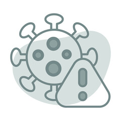 Obraz premium Coronavirus Healthcare Medical, vector graphic Illustration Icon.