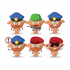 A dedicated Police officer of niscalo mascot design style