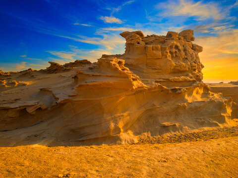 
Sandstone Structures (Fossil Dunes). Al Wathba, Abu Dhabi, UAE

