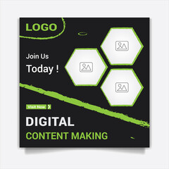 social media template design for  design for business