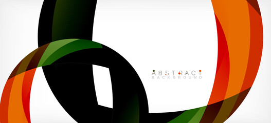 Color circle shapes, minimal geometric background. Trendy dynamic composition. Vector Illustration For Wallpaper, Banner, Background, Landing Page