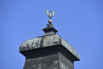 Fototapeta na wymiar Zamek w Rydzynie, kompleks pałacowo parkowy w Wielkopolsce, 