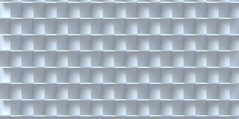 Light horizontal texture and background. Volumetric white rectangles