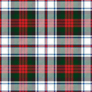 MacDuff dress modern tartan plaid. Scottish pattern fabric swatch.