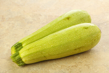 Two Young zucchini for cooking