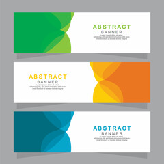 Fototapeta premium Vector abstract design web banner template. Web Design Elements - Header Design. Abstract geometric web banner template on grey background.Modern banner.