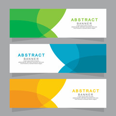 Vector abstract design web banner template. Web Design Elements - Header Design. Abstract geometric web banner template on grey background.Modern banner.