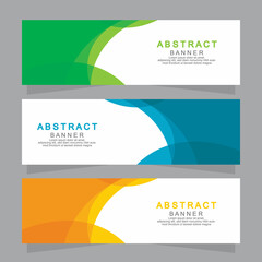 Naklejka premium Vector abstract design web banner template. Web Design Elements - Header Design. Abstract geometric web banner template on grey background.Modern banner.