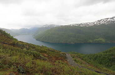 Hardangerfjord - Fjord in Hardangervidda National Park,  Norway